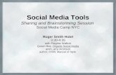 Social Media Tools: Sharing and Brainstorming Session