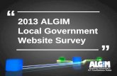 2013 ALGIM Local Govt Website Survey