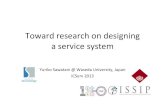 Toward research on designing a service system