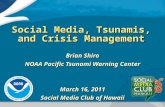 Social Media, Tsunamis, and Crisis Management