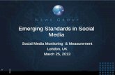 Emerging Standards in Social Media -Katie Delahaye Paine - Measure13