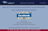 How to Turn Facebook and Other Social Networks into a Direct Revenue Stream