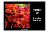 Picnic09 My Key Learnings