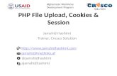 Php file upload, cookies & session