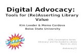 Digital Advocacy: Tools for (Re)Asserting Library Value