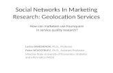 Social Media in Marketing Research: Geolocation Services