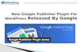 New google publisher plugin for word press released by google