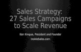 Sales Strategy: 27 Sales Campaigns to Scale Revenue - Ken Krogue