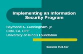 Implementing an Information Security Program