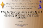 Introduction to modern methods and tools for biologically plausible modeling of neurons and neural networks (2)