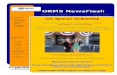 Orms news flash august 2014
