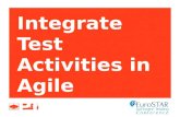 Integrate Test Activities in Agile