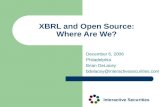 Developer Track: Open Source and XBRL: Where are we?