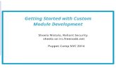 Puppet Camp New York 2014: Custom Module Development