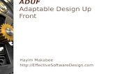 ADUF -  Adaptable Design Up Front