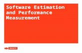 Software Estimating and Performance Measurement