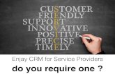 Do Service Providers need CRM