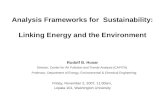 Energy-Environment Integration Frameworks