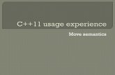 C++ 11 usage experience