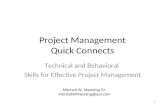 Project Management Quick Connects