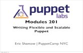 PuppetCamp NYC - Building Scalable Modules