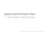 jQuery performance best practices by Sameera Thilakasiri