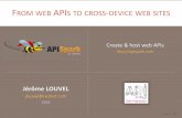 From Web APIs to Cross-Device Web Sites