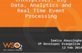 Big Data, Analytics and Real Time Event Processing