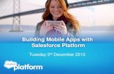 Building Mobile Apps with Salesforce Platform Webinar