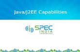 Java/J2EE Capabilities
