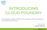 Cloud foundry presentation