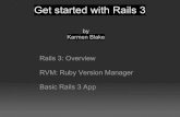 Get Going With RVM and Rails 3