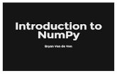Introduction to NumPy (PyData SV 2013)