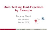 Unit-Testing Bad-Practices by Example