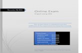 Online examination documentation