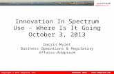 Innovation in spectrum use - Darrin Mylet, Business Operations & Regulatory Affairs, Adaptrum
