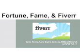 Fortune Fame and Fiverr