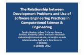 The Relationship Between Development Problems and Use of Software Engineering Practices in Computational Science