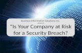 BIS "Is Your Company at Risk for a Security Breach?"