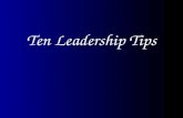 10 Leadership Tips