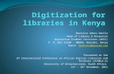 Amollo digitization for libraries in kenya  presentation