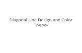 Diagonal line design and color theory