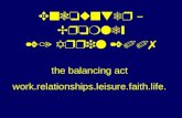 Balance in Life [Spiritual Disciplines]