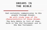 Dreams and symbols from the bible  part 2