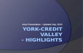 York-Credit Valley - Area Presentation, updated July 2013