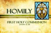 First Holy Communion Homily