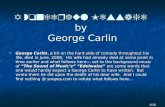 George Carlin's remembrance of his wife--- with music