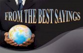 The Greatest Sayings 1