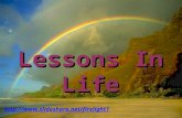 Lessons In Life (Music Christopher Cross "SAILING")
