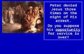 2012 peter denies jesus